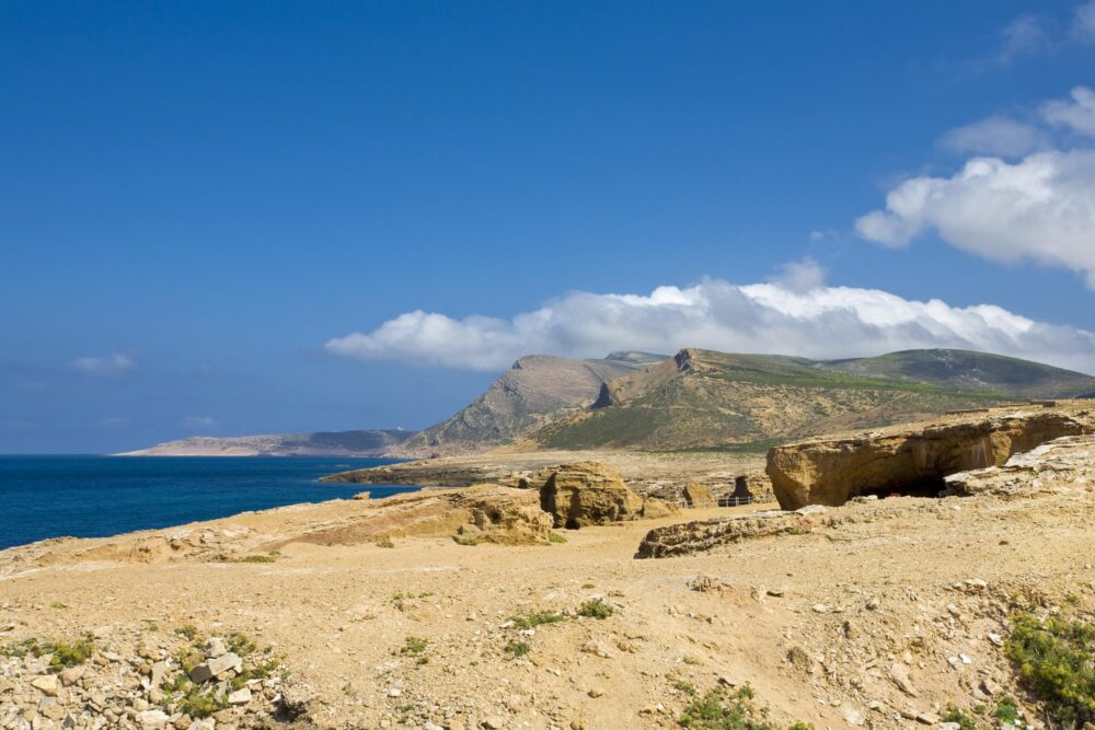 La plage d’El Haouaria, Tunisie