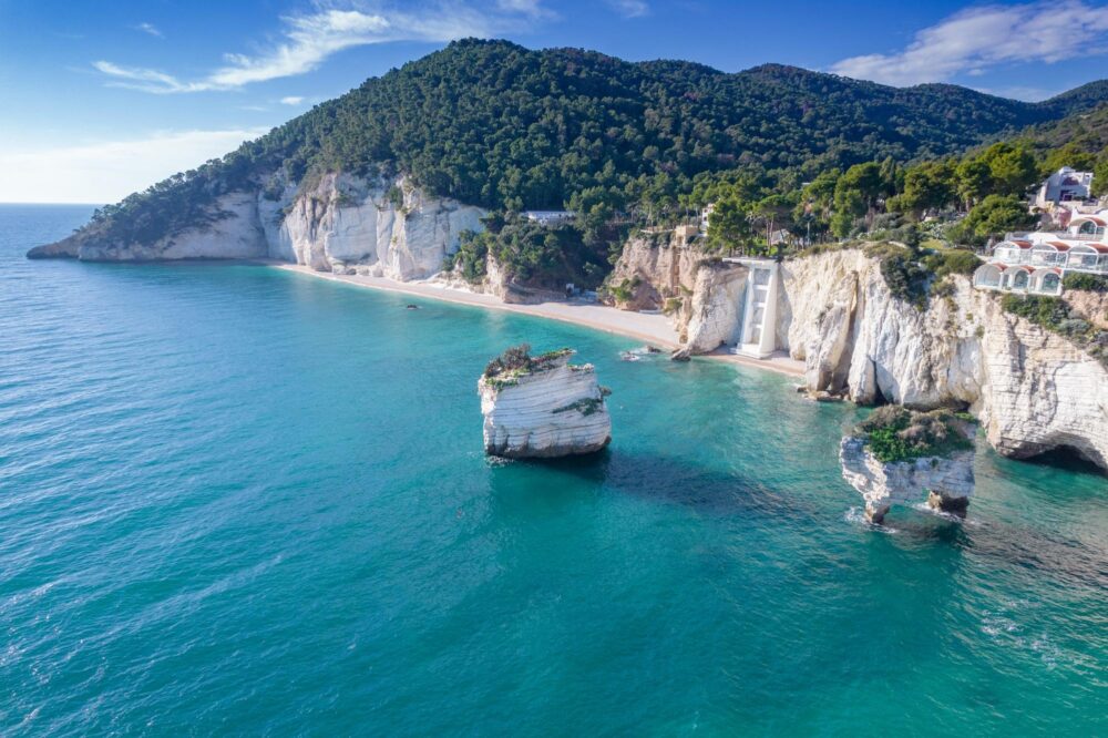La plage de Baia delle Zagare
