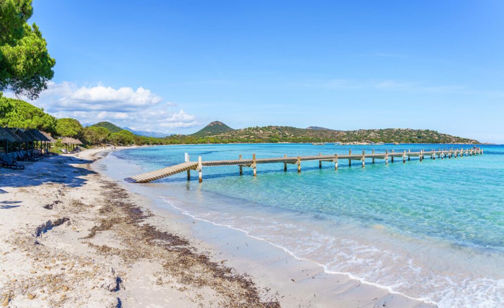 La plage de Santa Giulia, Corse