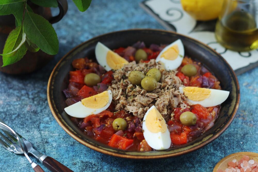 La salade méchouia, Tunisie