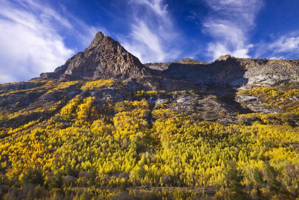 Lamoille Canyon et les Ruby Mountains dans le Nevada, États-Unis
