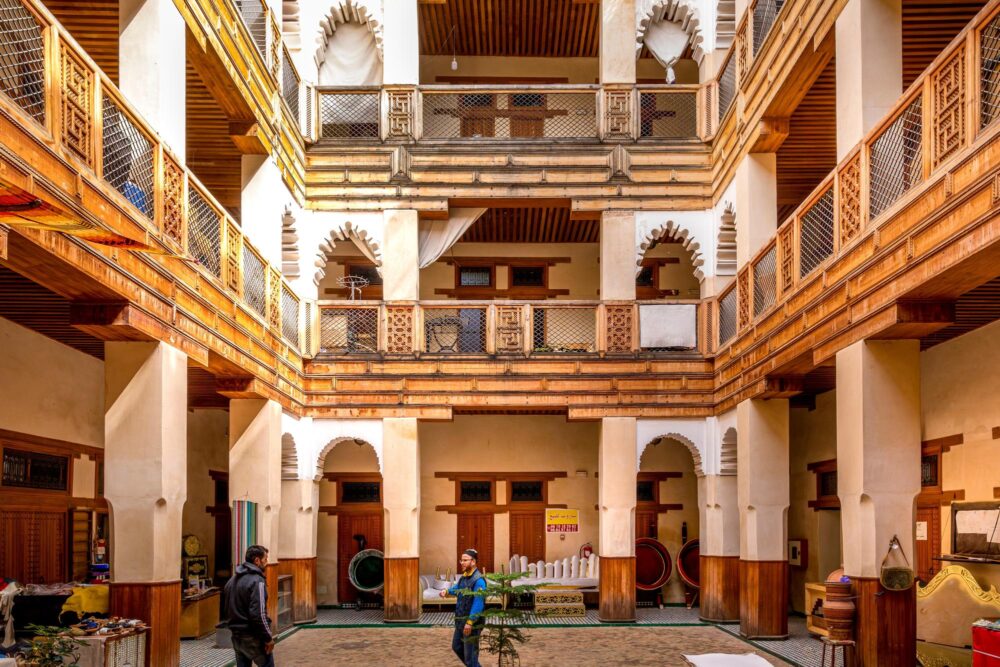 Le fondouk El-Nejjarine à Fès, Maroc