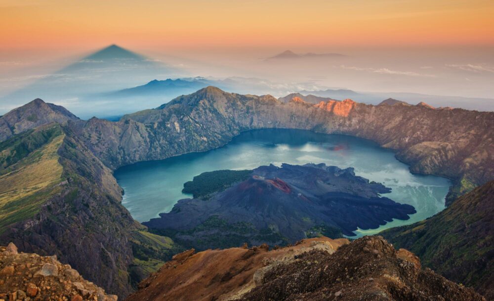 Le mont Rinjani à Lombok, Indonésie