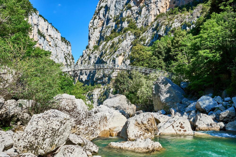 Le sentier Blanc-Martel dans les gorges du Verdon, France