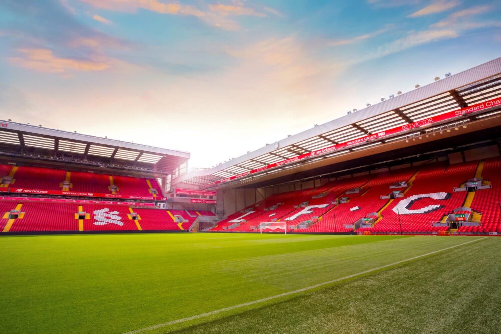 Le stade d'Anfield Road