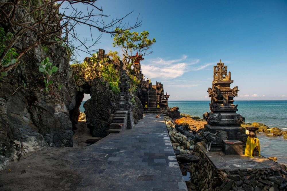 Le temple Pura Batu Bolong à Lombok, Indonésie