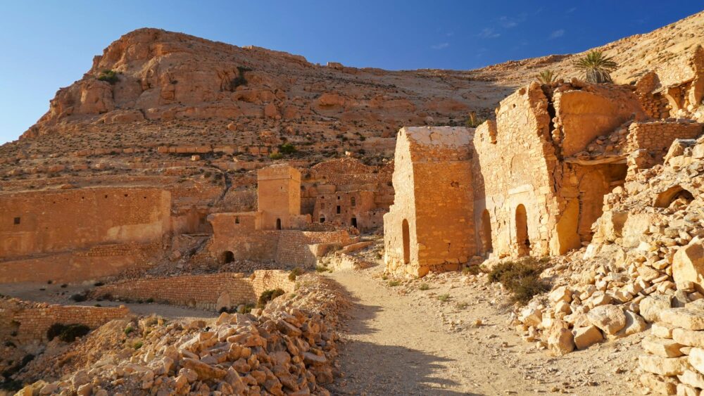 Le village de Douiret, Tunisie