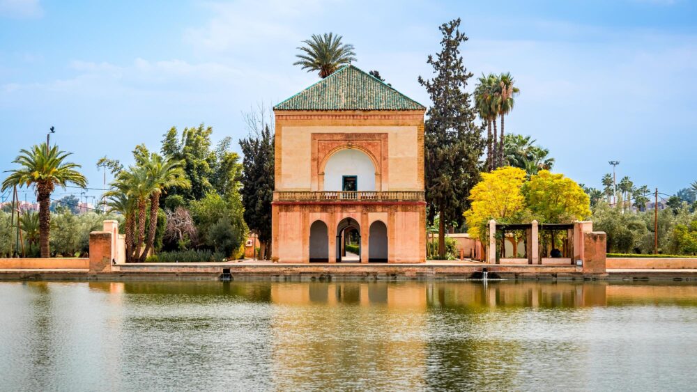 Les jardins de la Ménara à Marrakech, Maroc