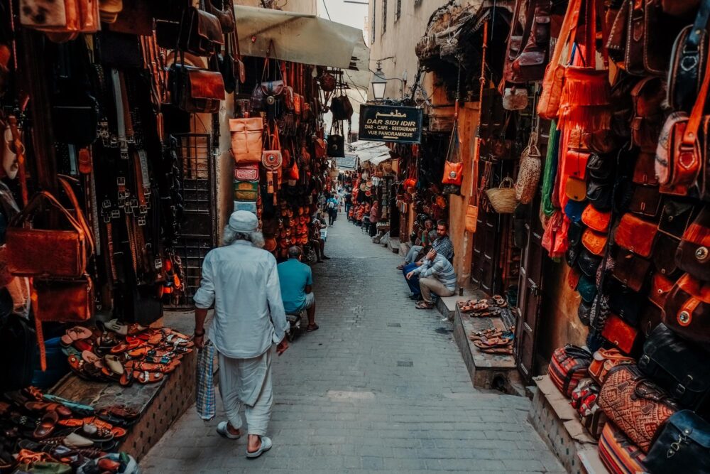Les souks de Fès, Maroc