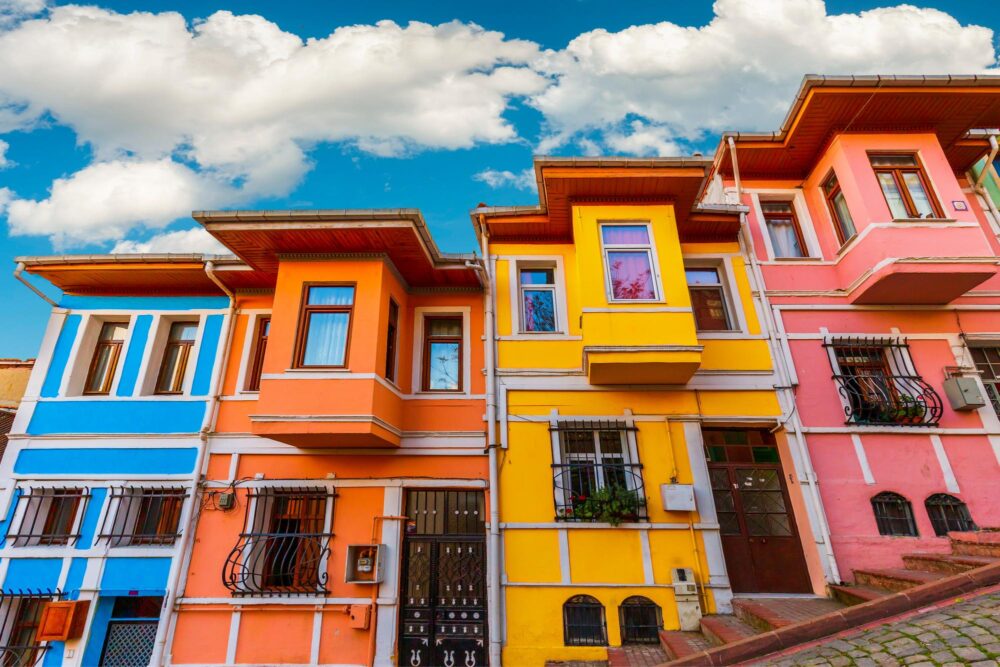Maisons colorées de Balat à Istanbul