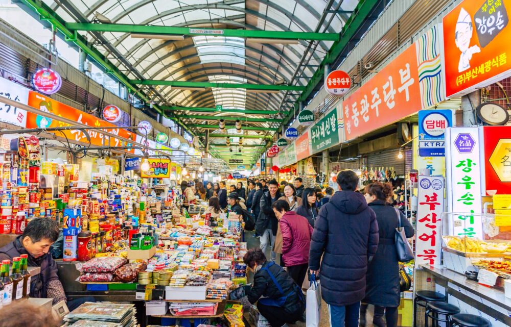 Marché de Gwangjang à Séoul