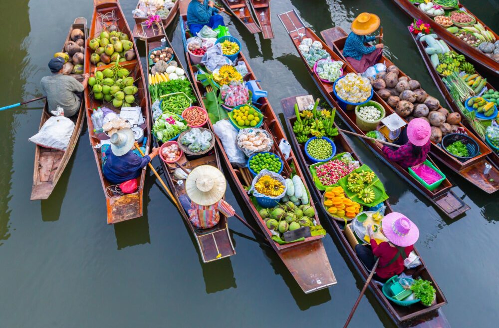 Marché flottant de Damnoen Saduak