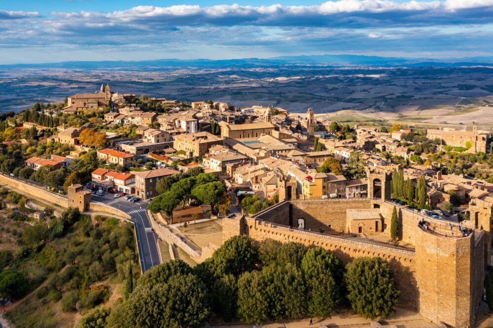 Montalcino en Toscane, Italie