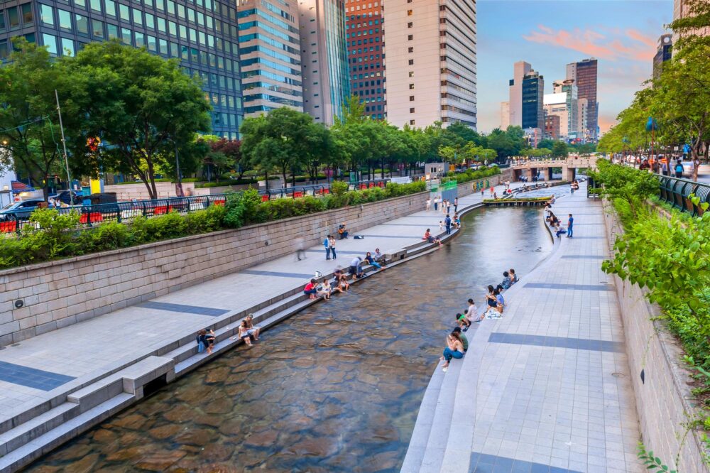 Parc Cheonggyecheon à Séoul