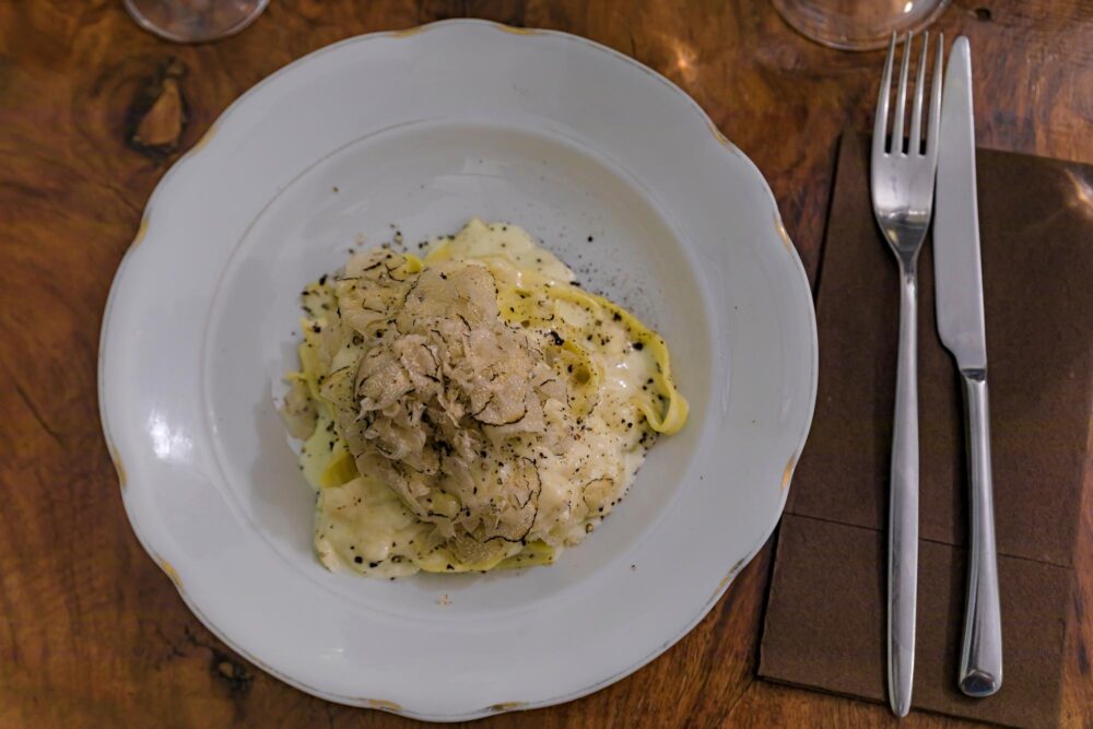 Pâtes à la truffe, cuisine toscane