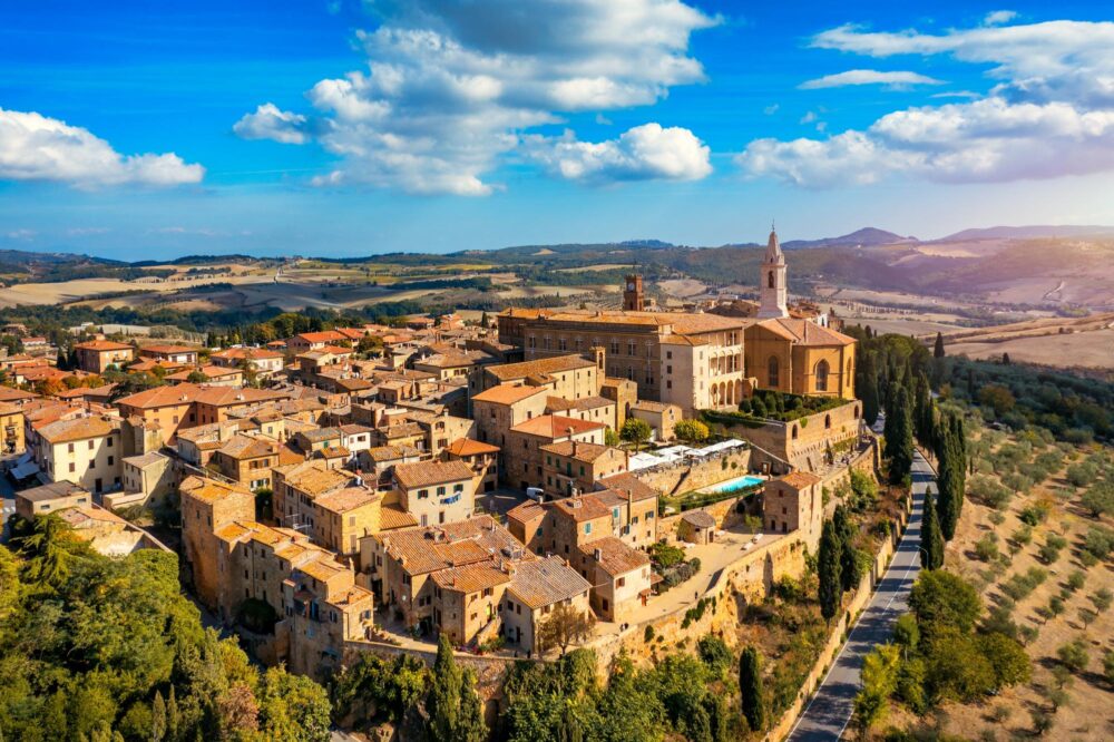 Pienza en Toscane, Italie