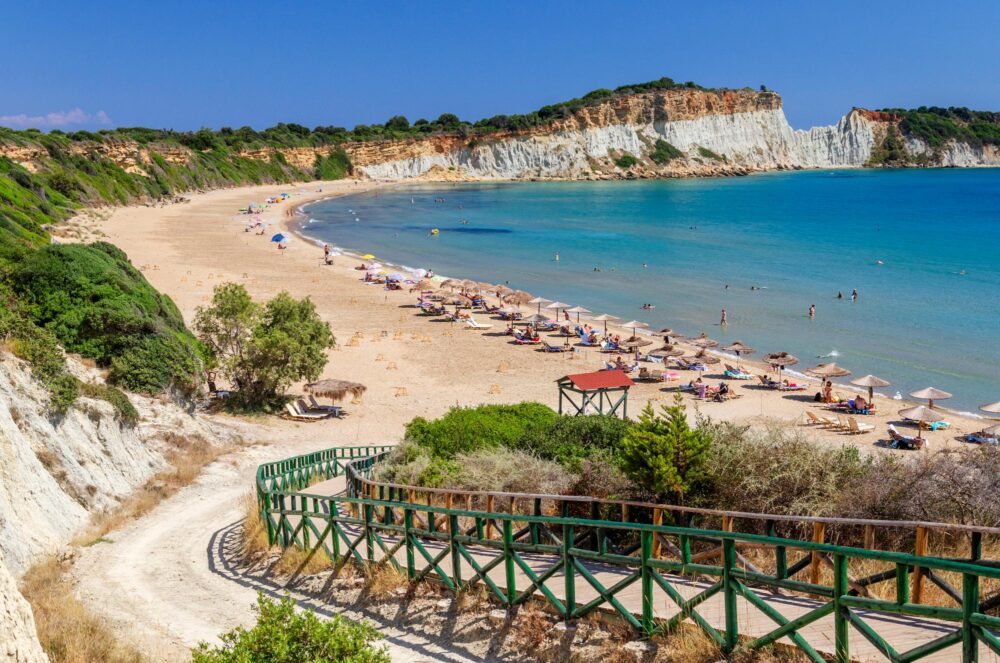 Plage de Gerakas à Zakynthos