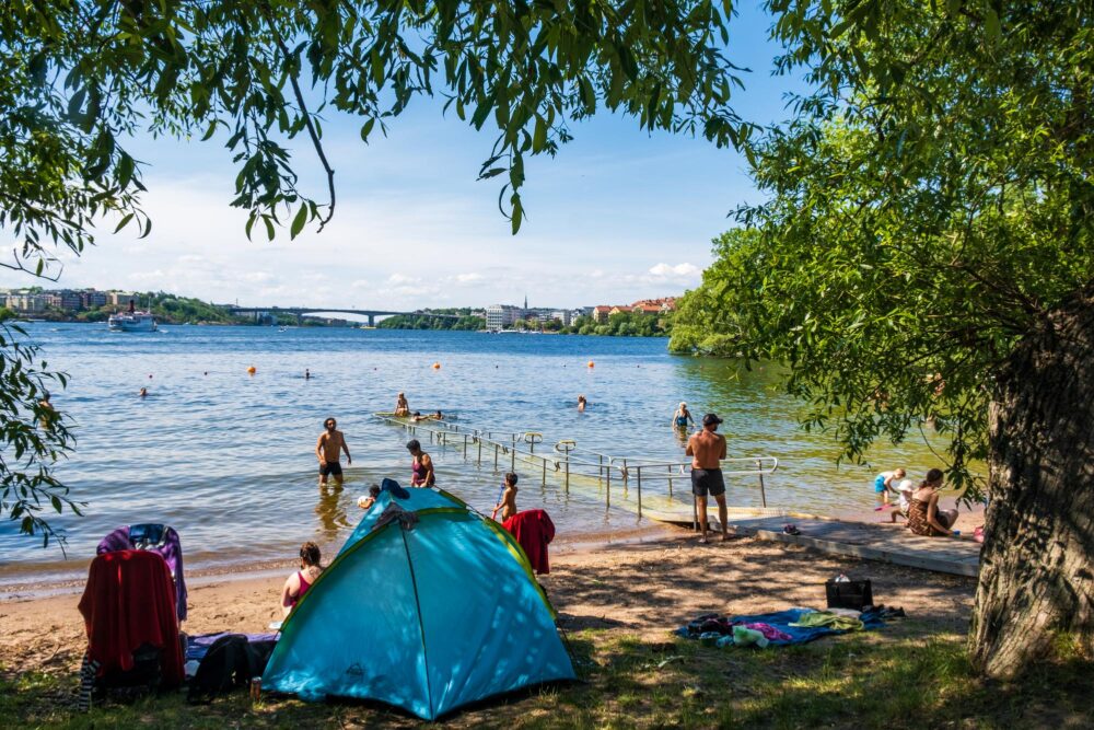Plage de Smedsuddsbadet, Stockholm