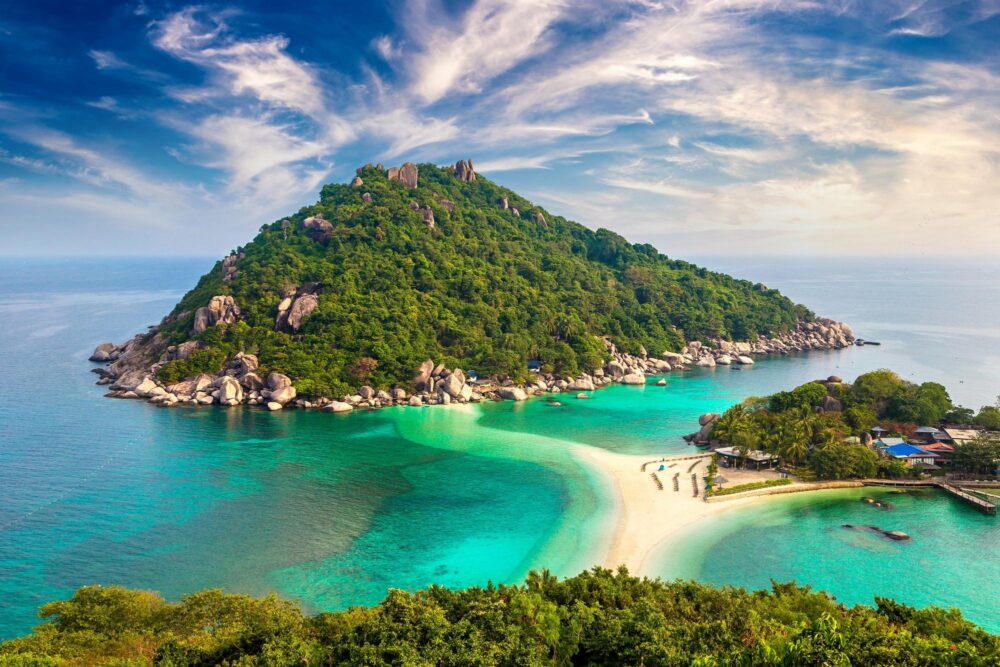 Point de vue sur l'île de Koh Nang Yuan