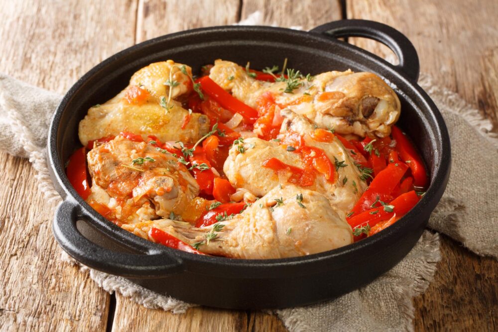 Poulet basquaise, plat emblématique basque