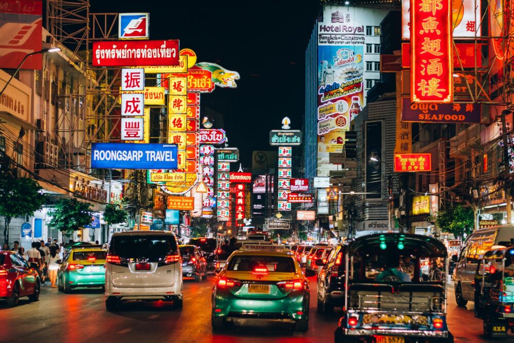 Quartier de Chinatown à Bangkok