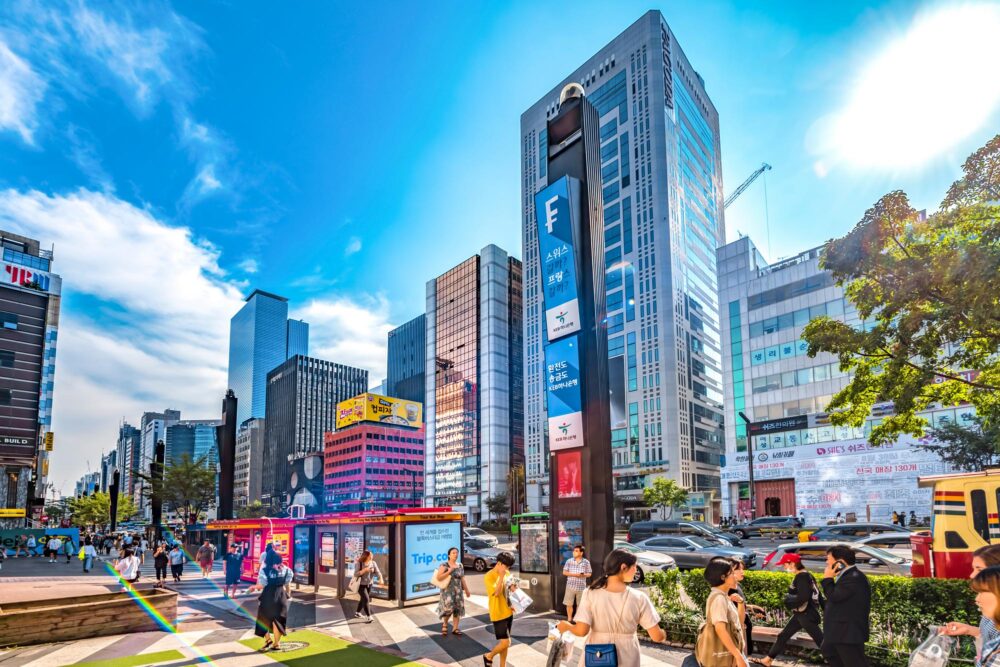 Quartier de Gangnam à Séoul