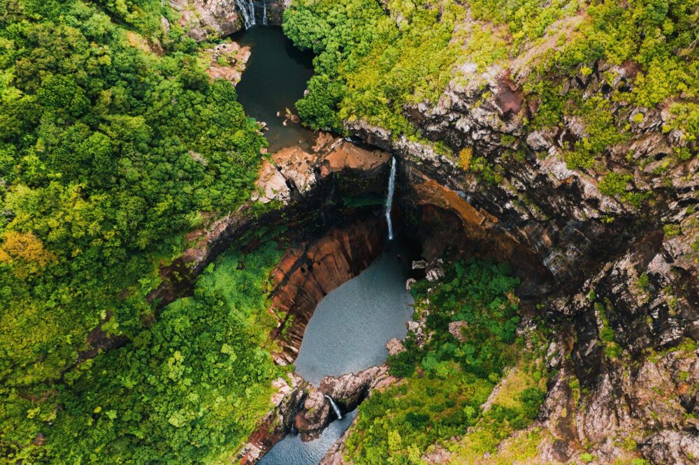 Randonnée à l'Île Maurice des 7 cascades de Tamarin
