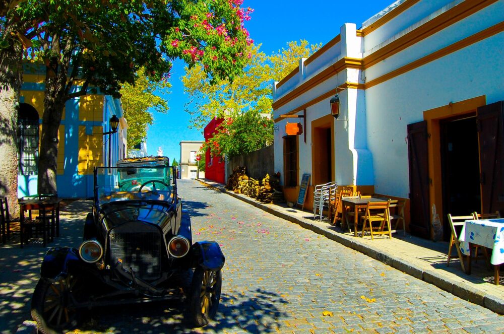 Rue dans Colonia del Sacramento en Uruguay