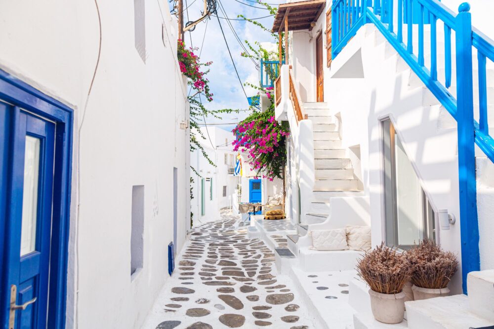 Ruelles de Chora à Mykonos