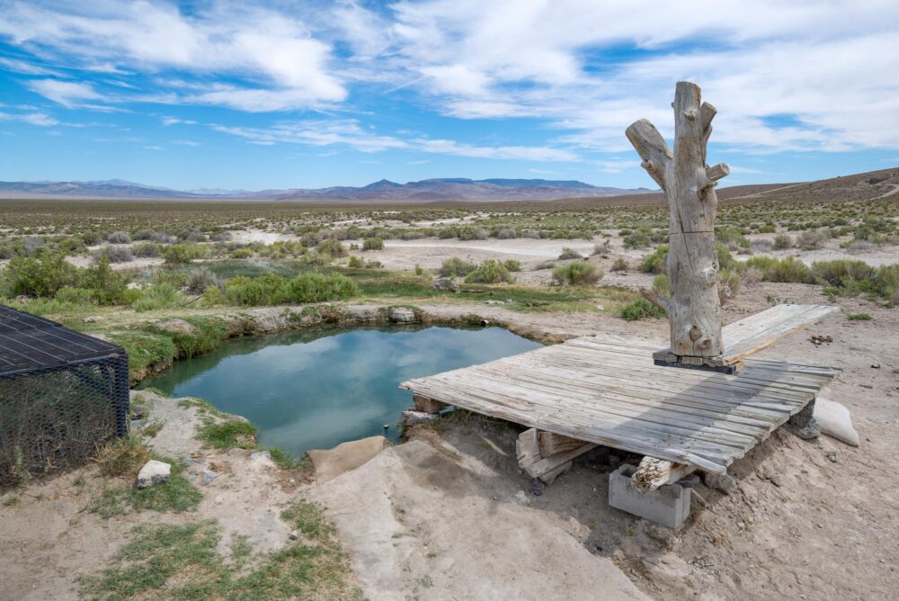 Spencer Hot Springs dans le Nevada, États-Unis