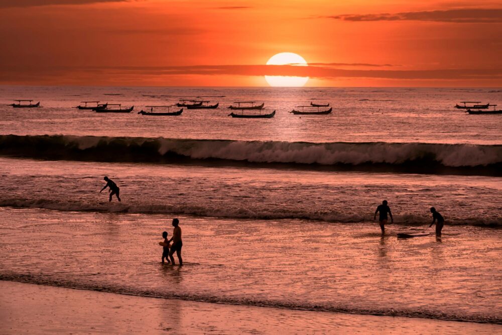 Surf sur Kuta Beach, Bali