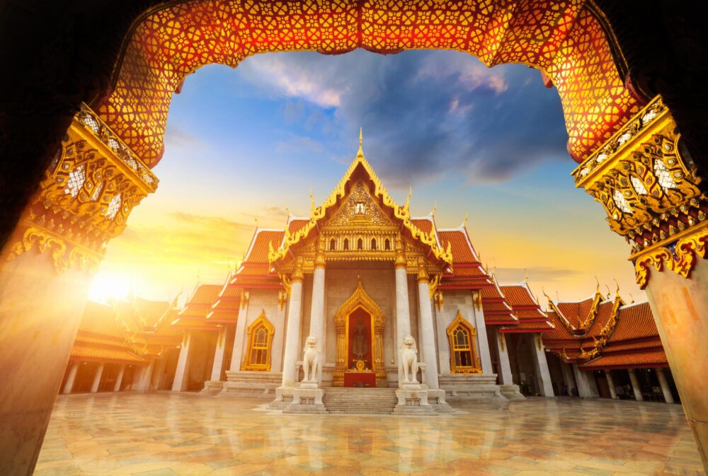 Temple de marbre à Bangkok