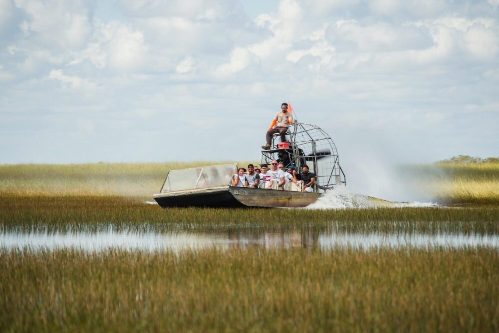 Un tour d'hydroglisseur dans les Everglades