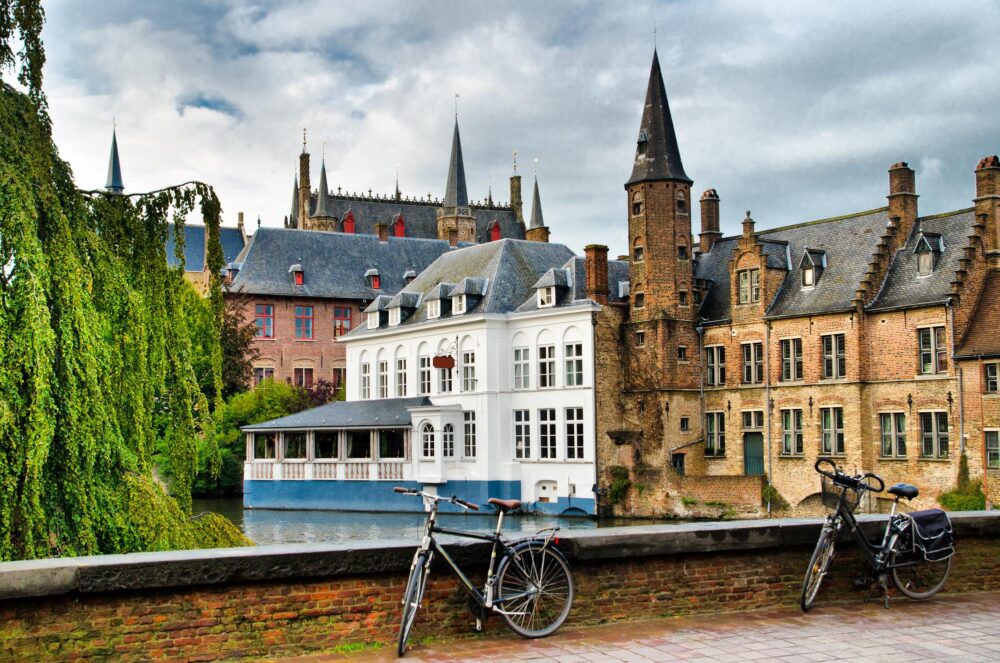 Vélos à Bruges, Belgique