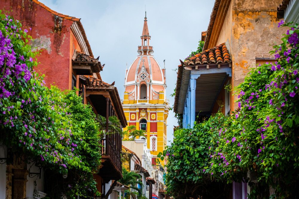 Vieille ville de Cartagena en Colombie