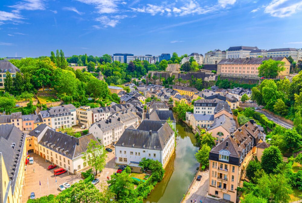 Vue du quartier du Grund