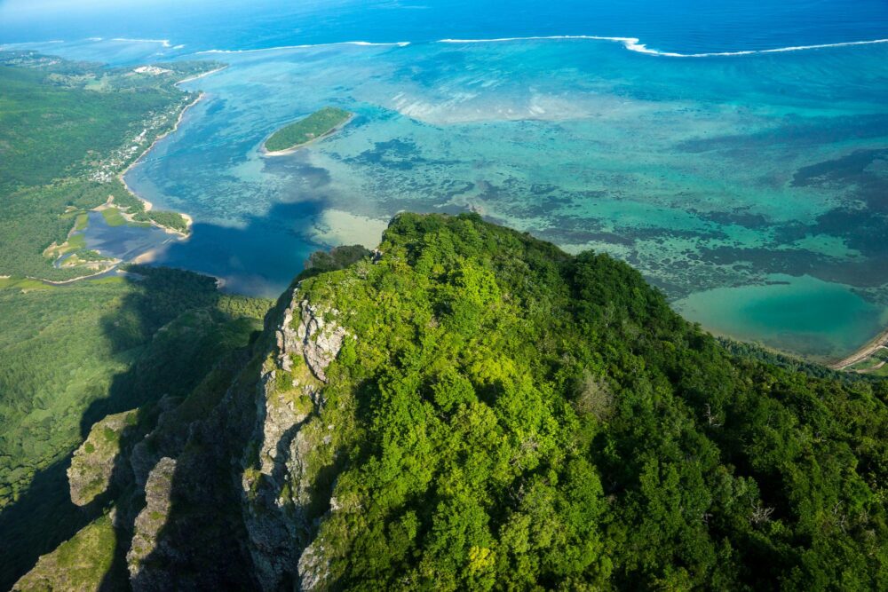 Vue du sommet du Morne Brabant à l'Île Maurice