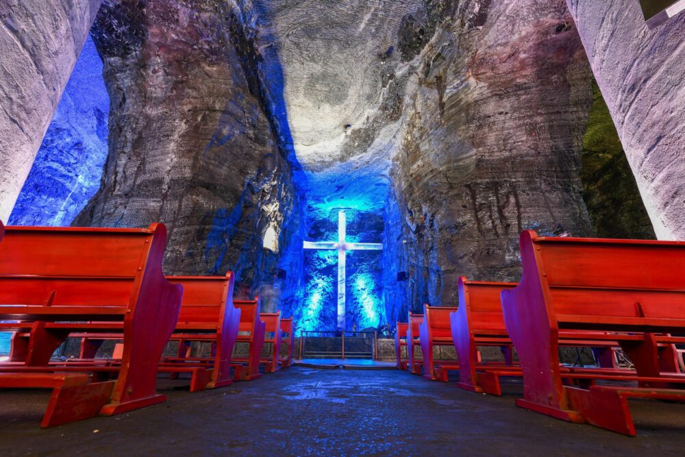 la cathédrale de sel de Zipaquirá en Colombie