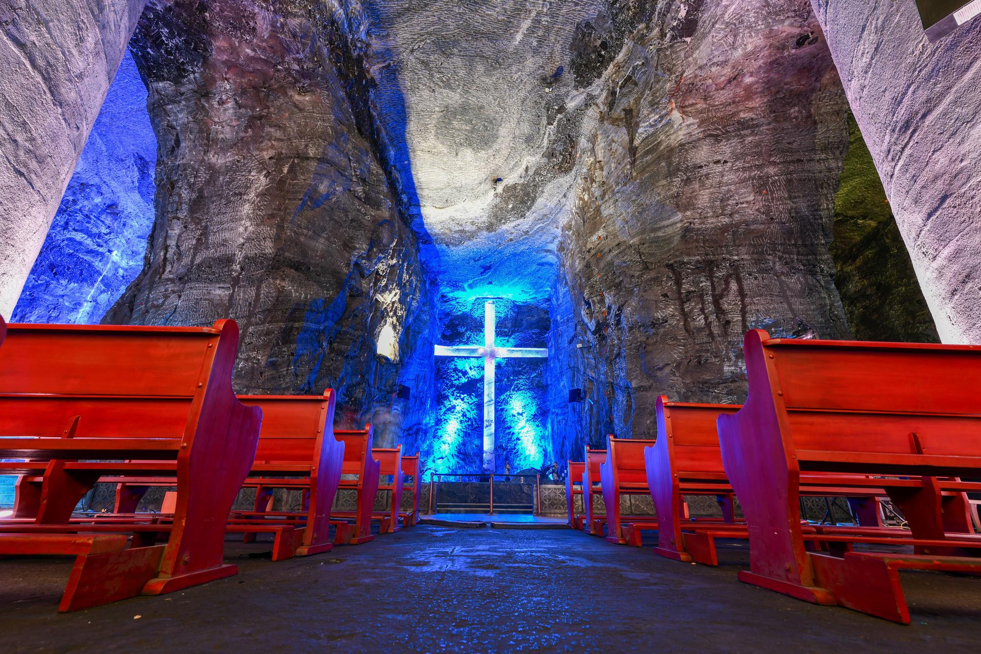 la cathédrale de sel de Zipaquirá en Colombie