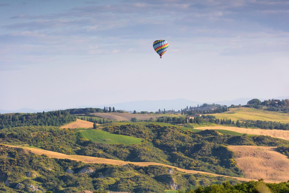 vol en montgolfière en Toscane