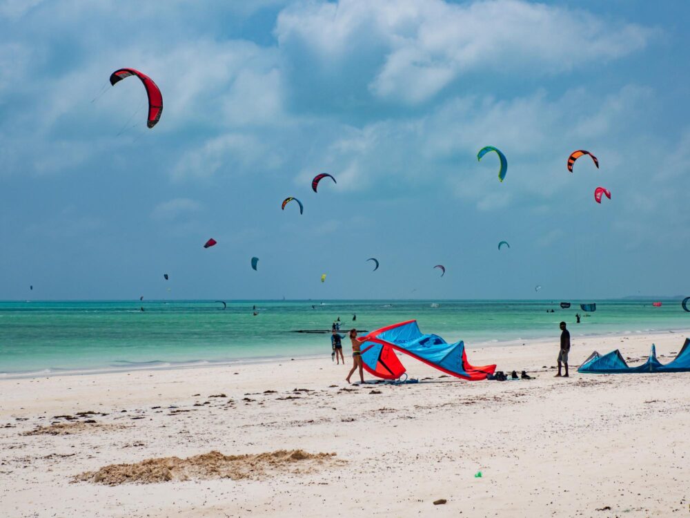Activité de planche à voile, Zanzibar