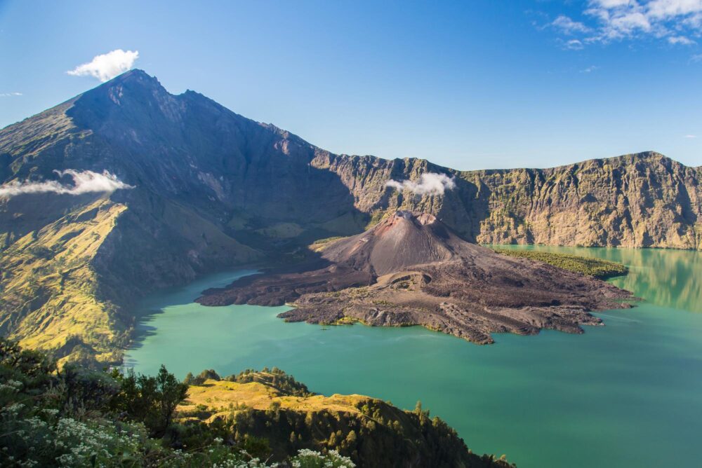 Cratère du mont Rinjani à Lombok,Indonésie