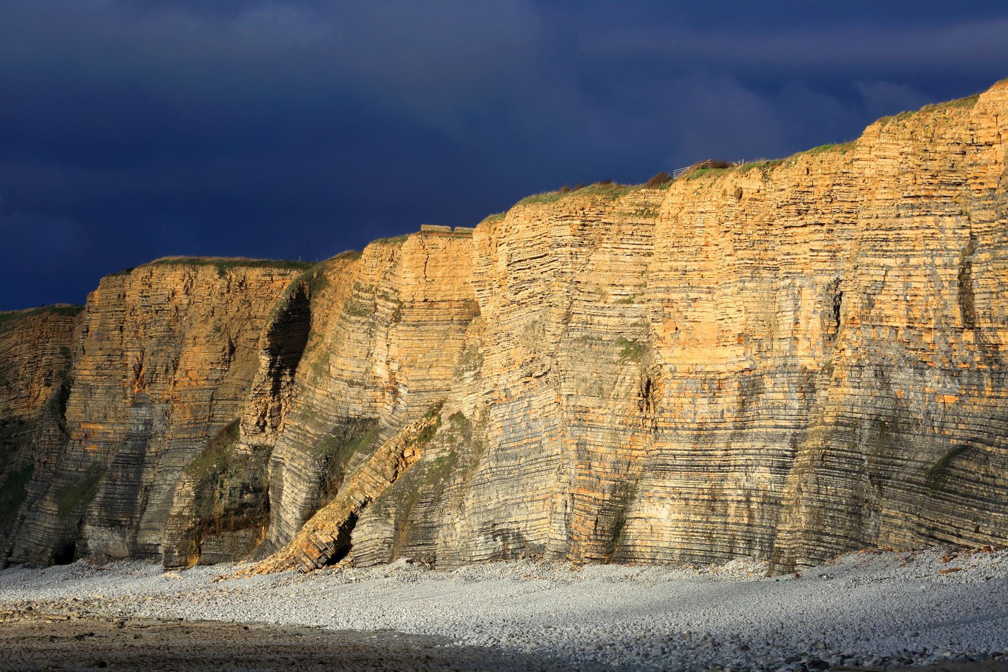 Falaises de Nash Point, Pays de Galles