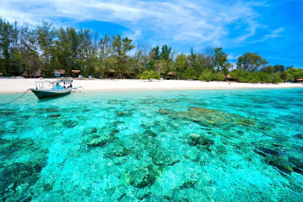 Gili Meno sur les îles Gili en Indonésie