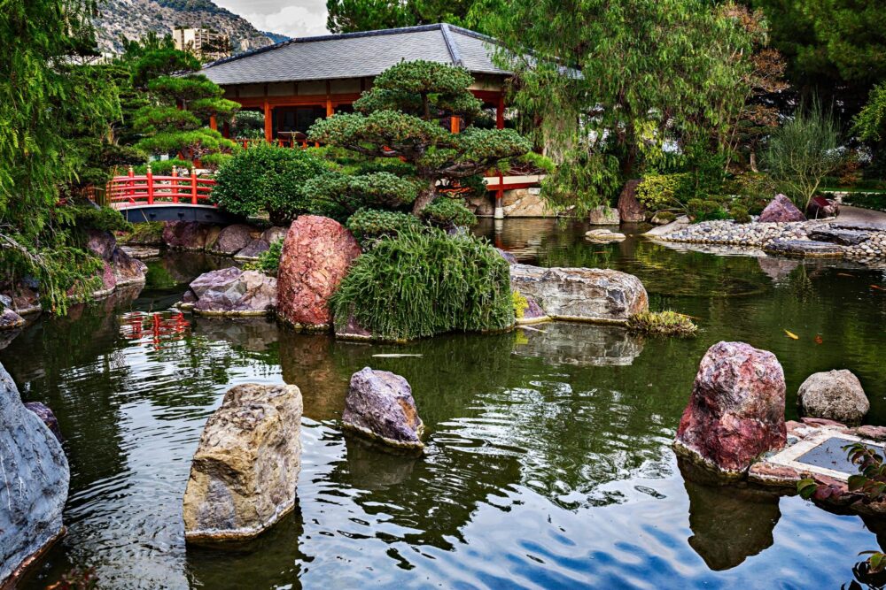 Jardin japonais à Monte Carlo, Monaco