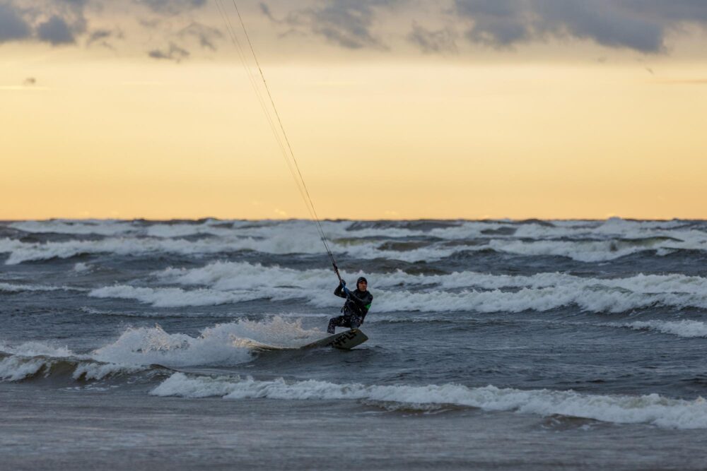 Kitesurf à Jūrmala