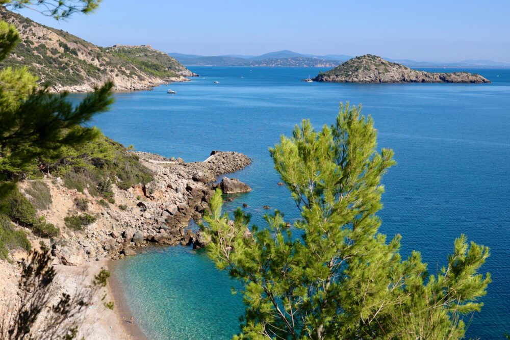 L'Acqua Dolce, plage du Porto Ercole, Toscane, Italie