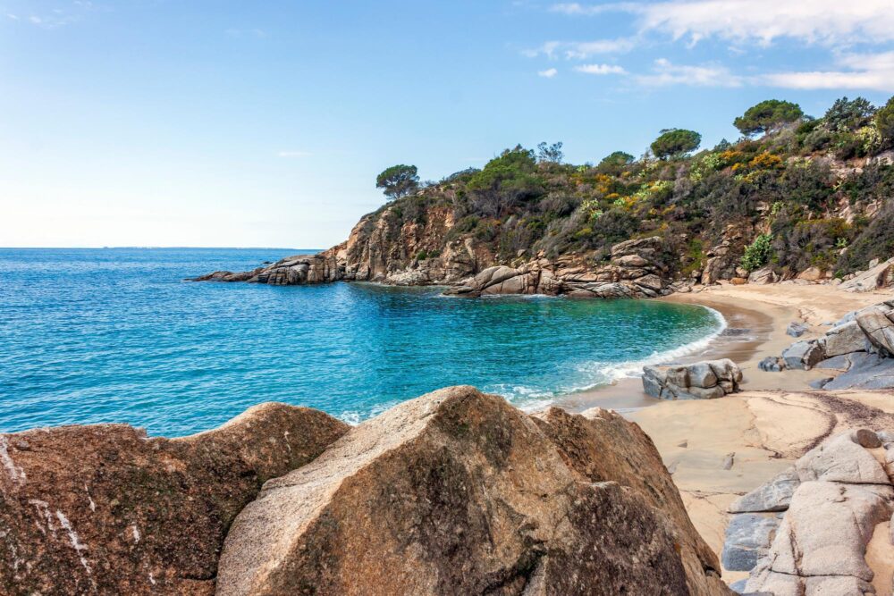 La Plage de Cavoli sur l'île d'Elbe en Italie