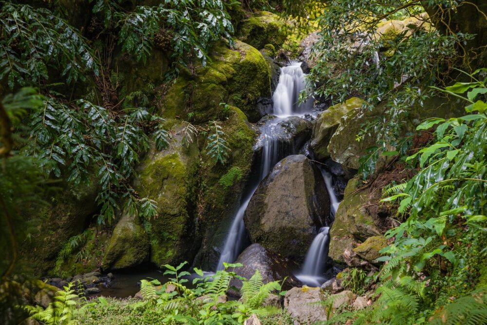 La cascade de Salto do Prego, Les Açores