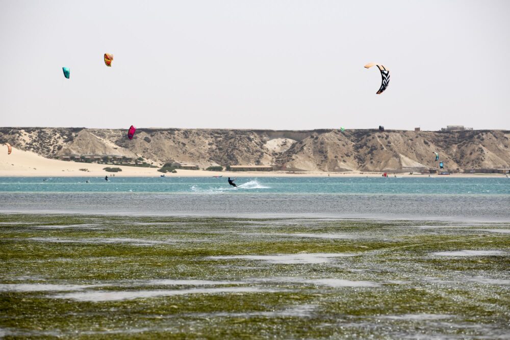 La lagune de Dakhla, Maroc